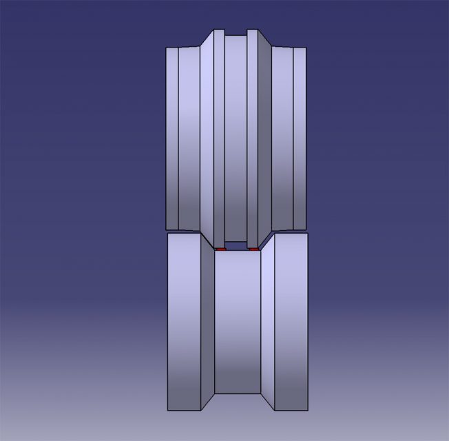 错误的冷弯轧辊调试结果