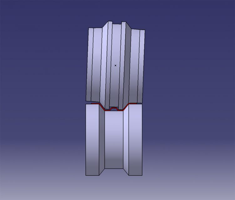 错误的轧辊调试示意图